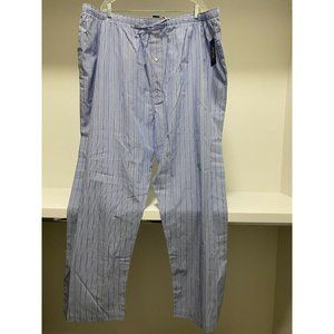 Polo Ralph Lauren Mens Cotton Pajama Pants Size 3X Blue & White Striped NWT